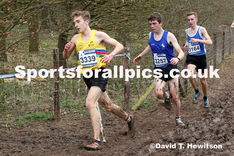 Mens under-17s, 2020 British Athletics Inter Counties Cross Country Champs., Prestwold Hall, Loughborough. Photo: David T. Hewitson/Sports for All Pics
